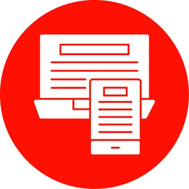 Belge. Web simgesi basit illüstrasyon