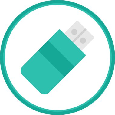 Usb satır simgesi. Tasarım için web şarkısı.