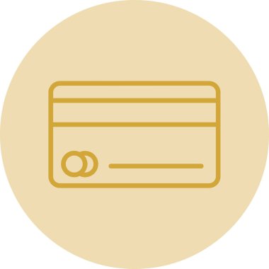 Kredi kartı ikonu. vektör illüstrasyonu 