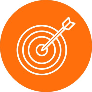 Hedef. Web simgesi basit illüstrasyon