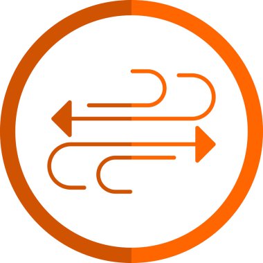 değiş tokuş okları yuvarlanmış vektör simgesi