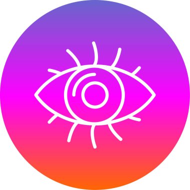 Göz düzlüğü simgesi, vektör çizimi