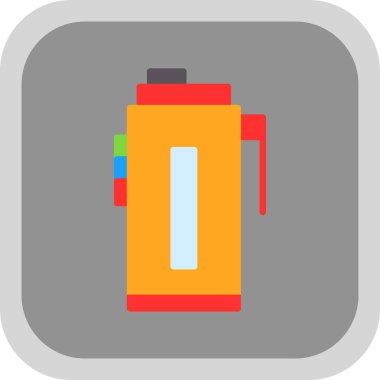 Su şişesi simgesi, vektör illüstrasyonu basit tasarım