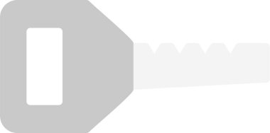 anahtar simgesi, vektör illüstrasyonu basit tasarım