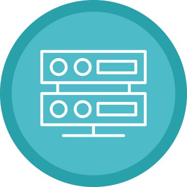 sunucu simgesi, vektör illüstrasyonu basit tasarım