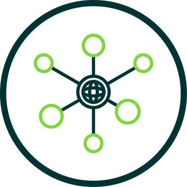 ağ simgesi, vektör illüstrasyonu basit tasarım