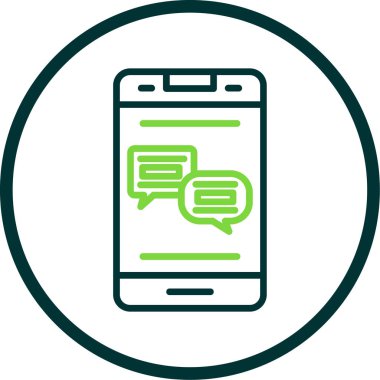 Konuşma baloncukları simgesi, vektör illüstrasyonu