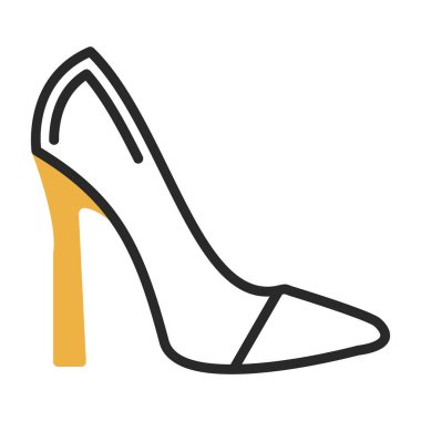 Yüksek topuklu. Web simgesi basit tasarım