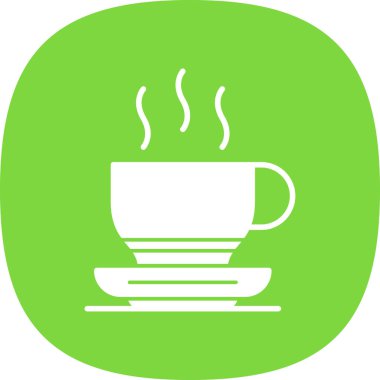 sıcak kahve simgesi, vektör illüstrasyonu