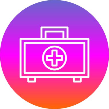 İlk yardım kiti vektör illüstrasyonu