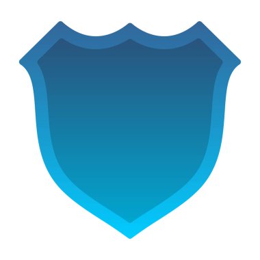 kalkan simgesi, vektör illüstrasyonu basit tasarım