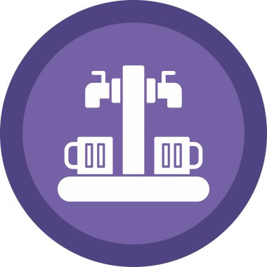 Vektör kahve makinesi simgesi