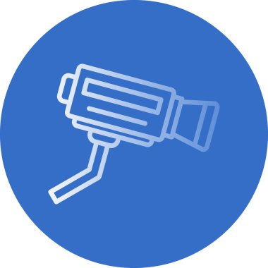 CCTV kamerası. Web simgesi basit illüstrasyon