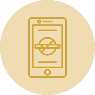 akıllı telefon simgesi, vektör illüstrasyonu basit tasarım