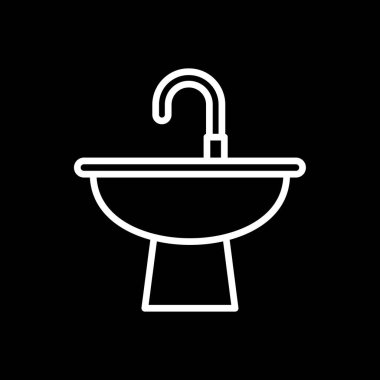 Tuvalet simgesi, vektör illüstrasyonu