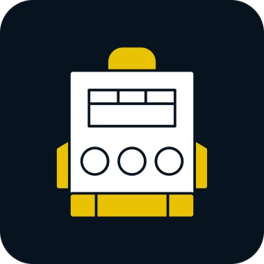 sırt çantası simgesi, grafik tasarımı, vektör illüstrasyonu 