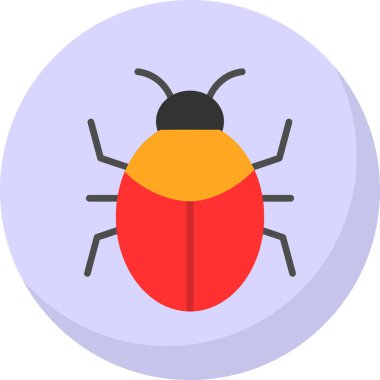 Böcek, böcek ya da antivirüs işareti. Web tasarımı ve mobil tasarım