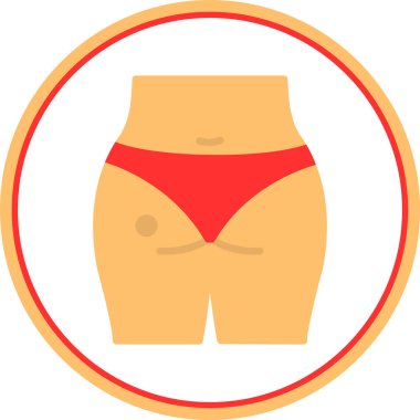 Bir kadın simgesinin vektör illüstrasyonu