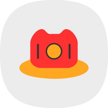 hat simgesi, vektör illüstrasyonu basit tasarım