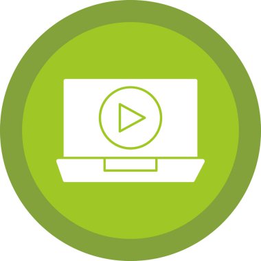 Bilgisayar modern simgesinin vektör illüstrasyonu