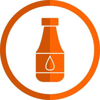 Şişe simgesinin vektör illüstrasyonu 