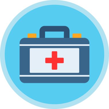 ilk yardım kiti vektör simgesi 