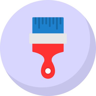 fırça web simgesi basit illüstrasyon