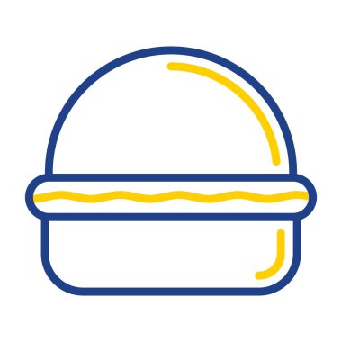 Hamburger. Web simgesi basit illüstrasyon