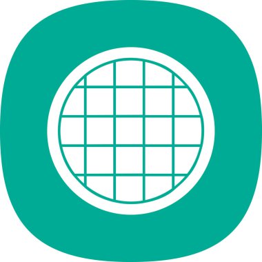 Waffle ağ simgesi, vektör illüstrasyonu 