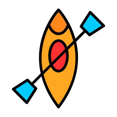 Kano yassı simgesinin vektör illüstrasyonu