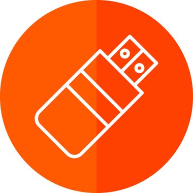 Usb satır simgesi. Tasarım için web şarkısı.