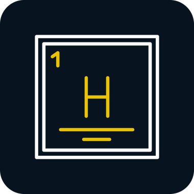 h simgesi soyut arkaplanda izole edildi