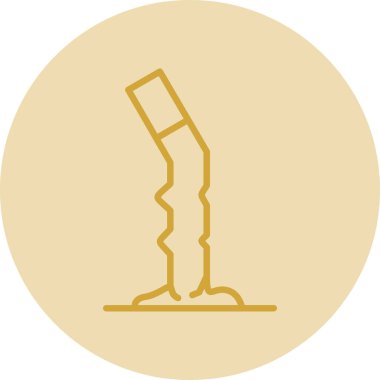 Cigarette butt icon vector illustration 