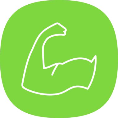 güçlü adam kol simgesi, vektör illüstrasyonu