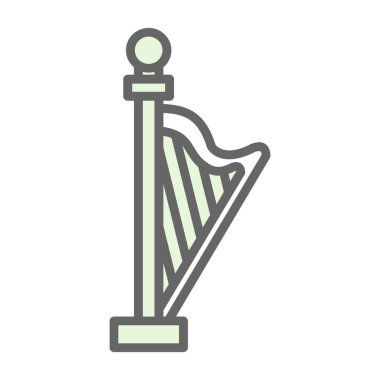 harp icon vector illustration