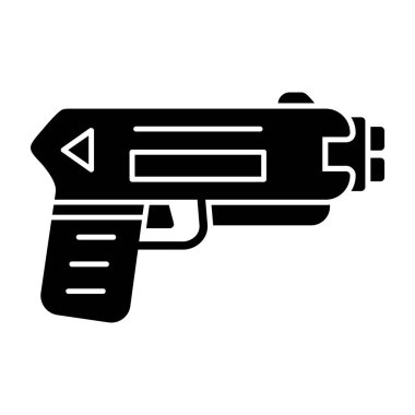 Şok tabancası ağ simgesi, vektör illüstrasyonu