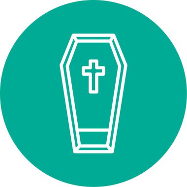 mezar simgesi vektör illüstrasyonu