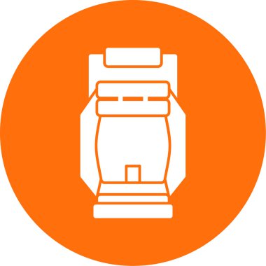 Çanta simgesinin vektör illüstrasyonu