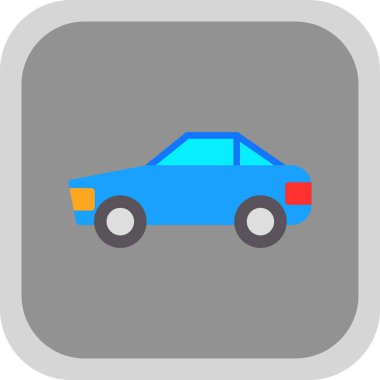 - Araba. Web simgesi basit illüstrasyon 