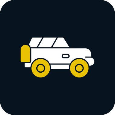 Offroad Web simgesi basit illüstrasyon 