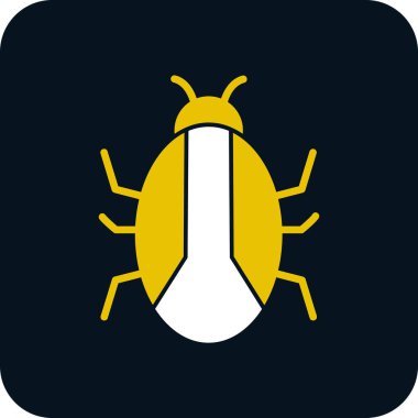 Böcek, böcek ya da antivirüs işareti. Web tasarımı ve mobil tasarım