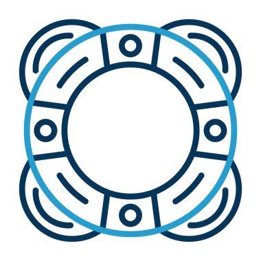 Hayat kurtarıcı. Web simgesi basit illüstrasyon