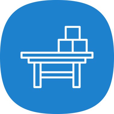 masa simgesi, basit tasarım illüstrasyonu