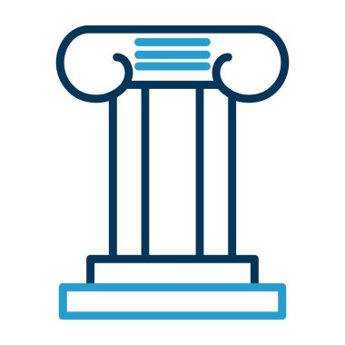 Sütun. Web simgesi basit illüstrasyon