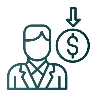 iş simgesi vektör illüstrasyonu