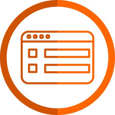 Bilgisayar. Web simgesi basit illüstrasyon