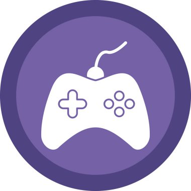 Oyun kontrolörü. Web simgesi basit illüstrasyon