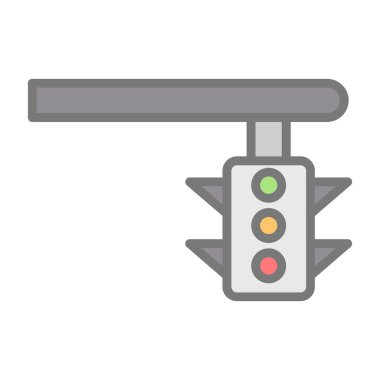 trafik ışığı simgesinin vektör illüstrasyonu 