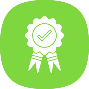 Rozet ödüllü kurdele simgesi