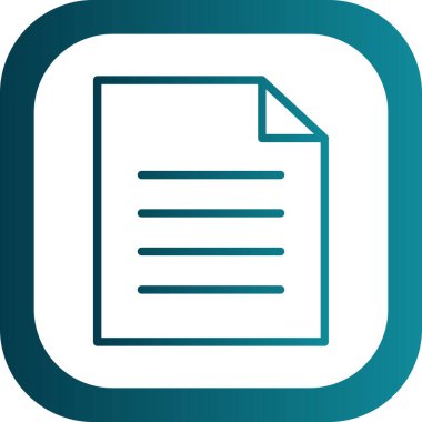 Belge. Web simgesi basit illüstrasyon 